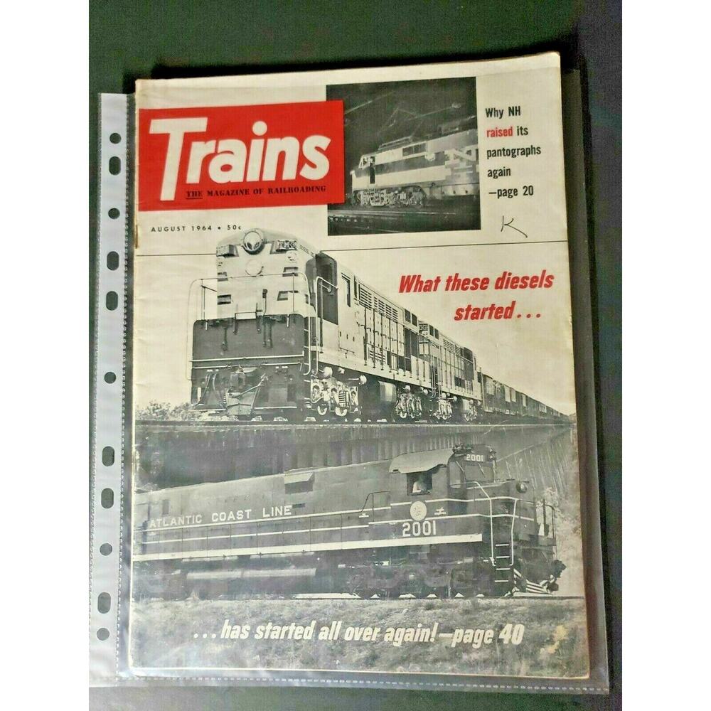 Trains Magazine August 1964 Why NH raised it's Pantographs again M542